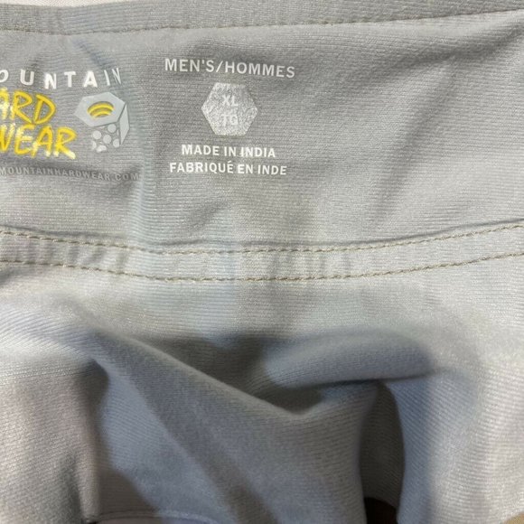 Mountain Hardwear Hiking Pants Beige Stretch Belted Buckle Pockets Flat Front XL - Picture 8 of 10